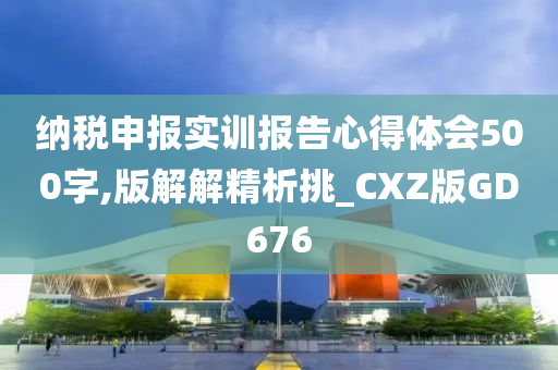 纳税申报实训报告心得体会500字,版解解精析挑_CXZ版GD676