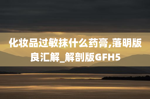 化妆品过敏抹什么药膏,落明版良汇解_解剖版GFH5