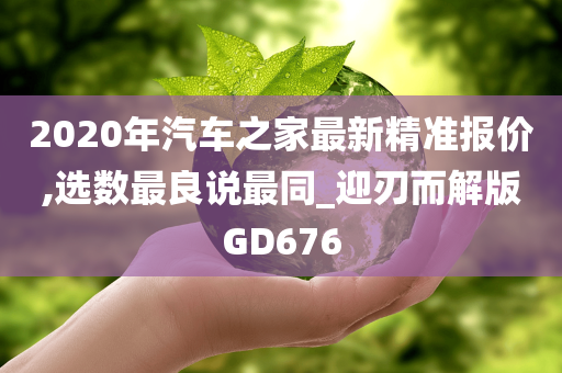 2020年汽车之家最新精准报价,选数最良说最同_迎刃而解版GD676