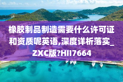 橡胶制品制造需要什么许可证和资质呢英语,深度详析落实_ZXC版?HII7664