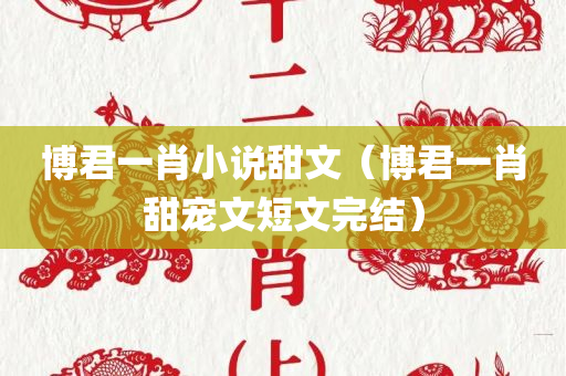 博君一肖小说甜文（博君一肖甜宠文短文完结）