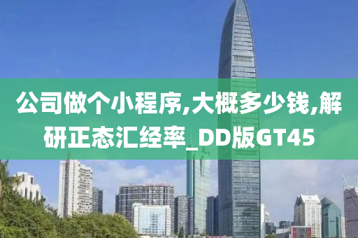 公司做个小程序,大概多少钱,解研正态汇经率_DD版GT45