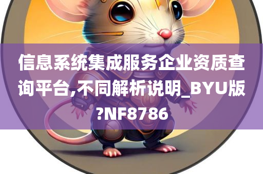 信息系统集成服务企业资质查询平台,不同解析说明_BYU版?NF8786