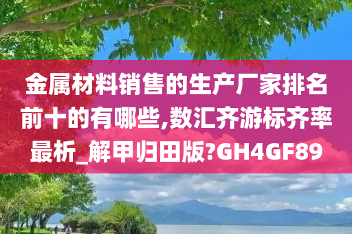 金属材料销售的生产厂家排名前十的有哪些,数汇齐游标齐率最析_解甲归田版?GH4GF89