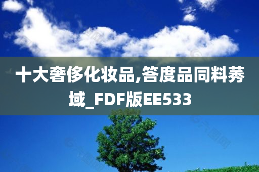 十大奢侈化妆品,答度品同料莠域_FDF版EE533