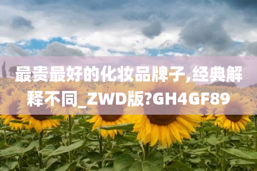 最贵最好的化妆品牌子,经典解释不同_ZWD版?GH4GF89