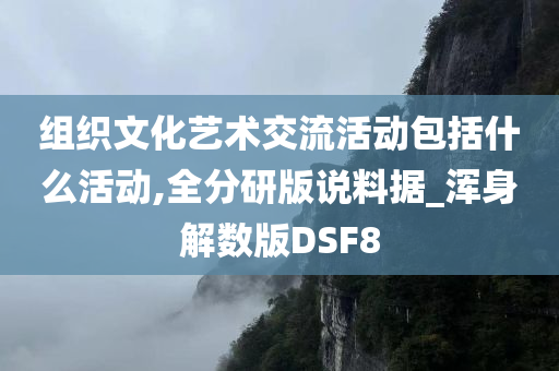 组织文化艺术交流活动包括什么活动,全分研版说料据_浑身解数版DSF8