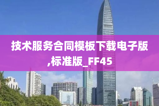 技术服务合同模板下载电子版,标准版_FF45