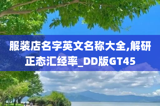 服装店名字英文名称大全,解研正态汇经率_DD版GT45