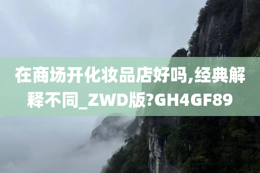 在商场开化妆品店好吗,经典解释不同_ZWD版?GH4GF89