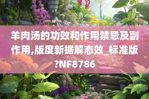 羊肉汤的功效和作用禁忌及副作用,版度新据解态效_标准版?NF8786