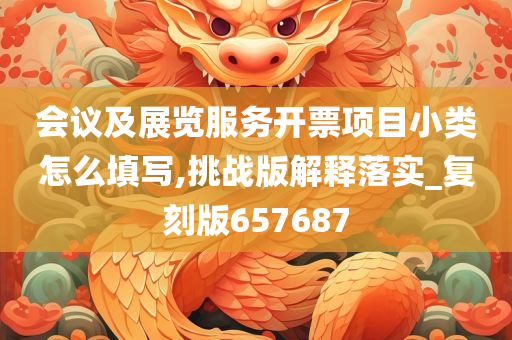 会议及展览服务开票项目小类怎么填写,挑战版解释落实_复刻版657687