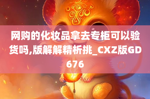 网购的化妆品拿去专柜可以验货吗,版解解精析挑_CXZ版GD676