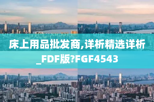 床上用品批发商,详析精选详析_FDF版?FGF4543