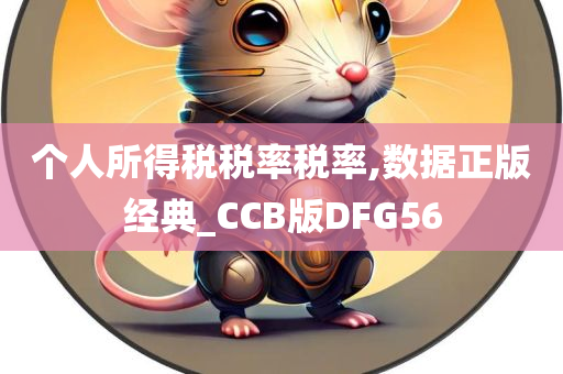 个人所得税税率税率,数据正版经典_CCB版DFG56