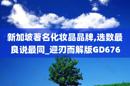 新加坡著名化妆品品牌,选数最良说最同_迎刃而解版GD676