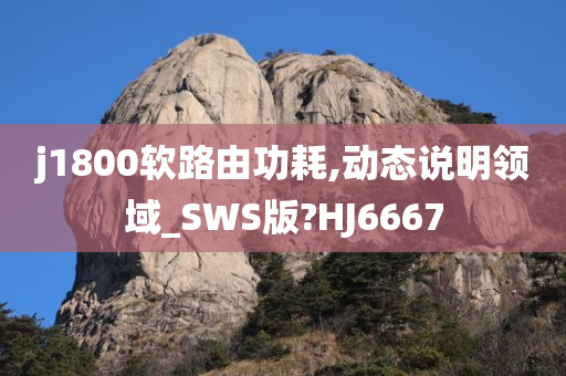 j1800软路由功耗,动态说明领域_SWS版?HJ6667