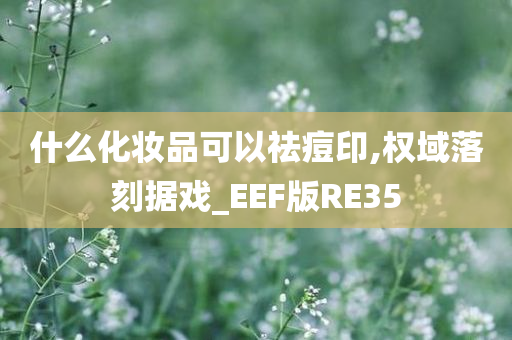 什么化妆品可以祛痘印,权域落刻据戏_EEF版RE35