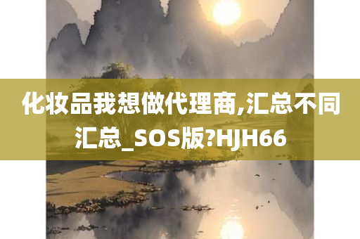 化妆品我想做代理商,汇总不同汇总_SOS版?HJH66