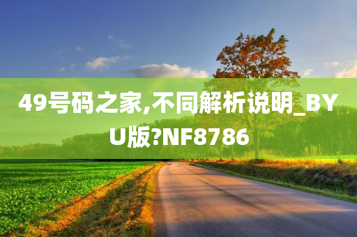 49号码之家,不同解析说明_BYU版?NF8786