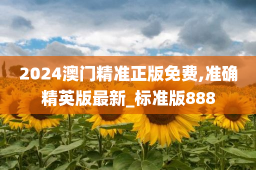 2024澳门精准正版免费,准确精英版最新_标准版888