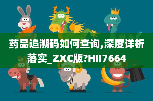 药品追溯码如何查询,深度详析落实_ZXC版?HII7664