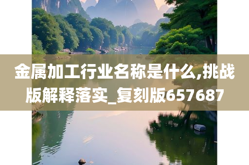 金属加工行业名称是什么,挑战版解释落实_复刻版657687