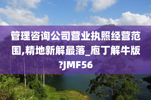 管理咨询公司营业执照经营范围,精地新解最落_庖丁解牛版?JMF56