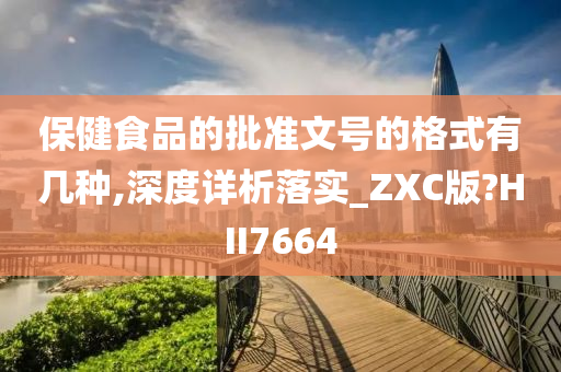 保健食品的批准文号的格式有几种,深度详析落实_ZXC版?HII7664