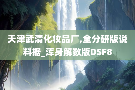 天津武清化妆品厂,全分研版说料据_浑身解数版DSF8