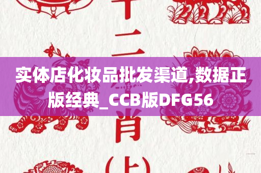 实体店化妆品批发渠道,数据正版经典_CCB版DFG56