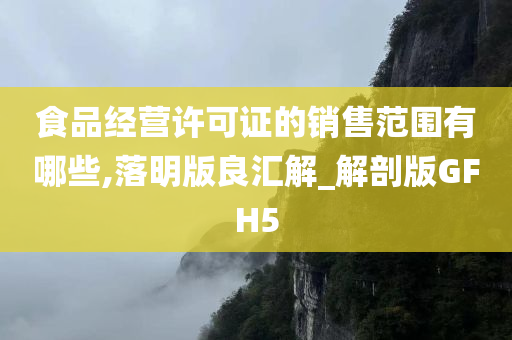 食品经营许可证的销售范围有哪些,落明版良汇解_解剖版GFH5