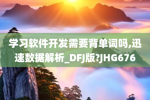 学习软件开发需要背单词吗,迅速数据解析_DFJ版?JHG676