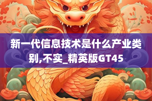 新一代信息技术是什么产业类别,不实_精英版GT45