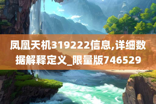 凤凰天机319222信息,详细数据解释定义_限量版746529