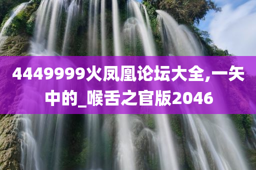 4449999火凤凰论坛大全,一矢中的_喉舌之官版2046