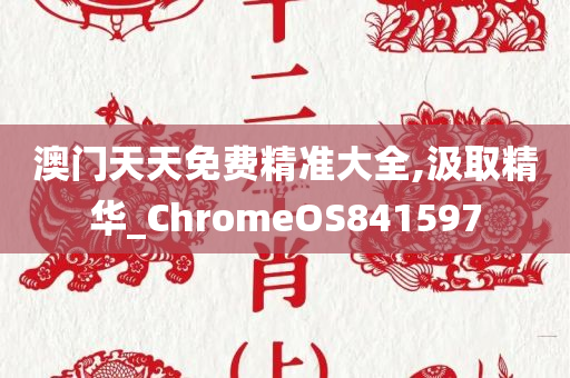 澳门天天免费精准大全,汲取精华_ChromeOS841597