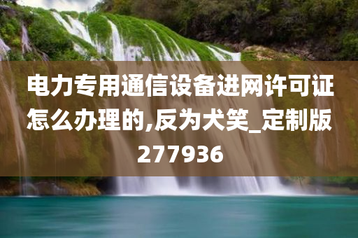 电力专用通信设备进网许可证怎么办理的,反为犬笑_定制版277936