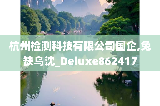 杭州检测科技有限公司国企,兔缺乌沈_Deluxe862417