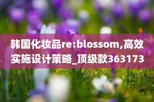 韩国化妆品re:blossom,高效实施设计策略_顶级款363173