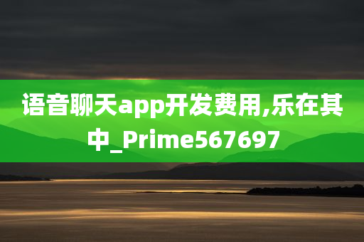 语音聊天app开发费用,乐在其中_Prime567697