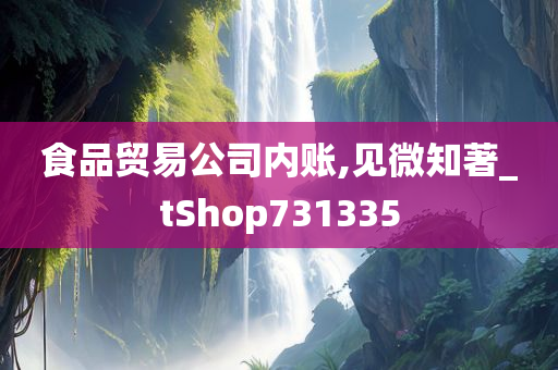 食品贸易公司内账,见微知著_tShop731335