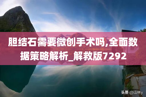 胆结石需要微创手术吗,全面数据策略解析_解救版7292