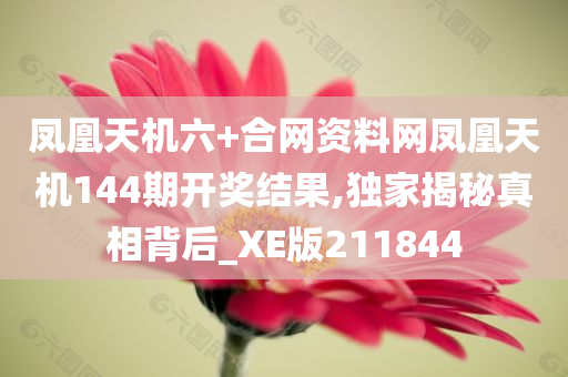 凤凰天机六+合网资料网凤凰天机144期开奖结果,独家揭秘真相背后_XE版211844