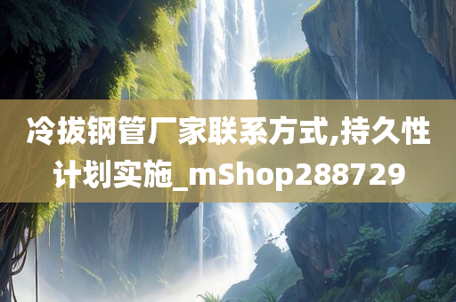 冷拔钢管厂家联系方式,持久性计划实施_mShop288729