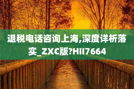 退税电话咨询上海,深度详析落实_ZXC版?HII7664