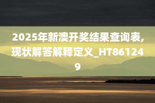 2025年新澳开奖结果查询表,现状解答解释定义_HT861249