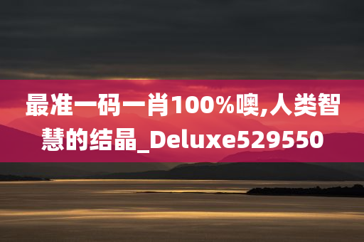 最准一码一肖100%噢,人类智慧的结晶_Deluxe529550