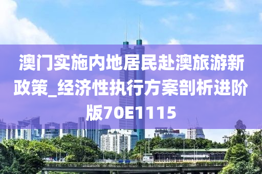 澳门实施内地居民赴澳旅游新政策_经济性执行方案剖析进阶版70E1115