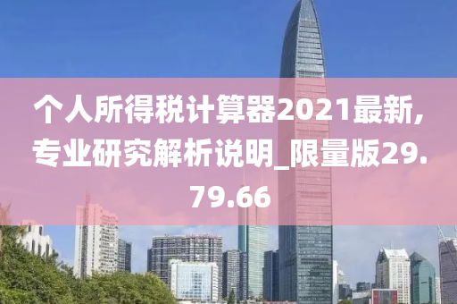 个人所得税计算器2021最新,专业研究解析说明_限量版29.79.66